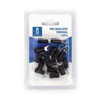 TERMINALI PREISOLATI NERI PZ.15 RV3.5-5