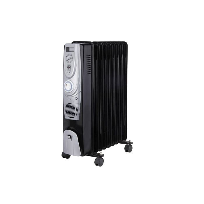Radiatore ad olio 9 elementi turbovenilato con timer