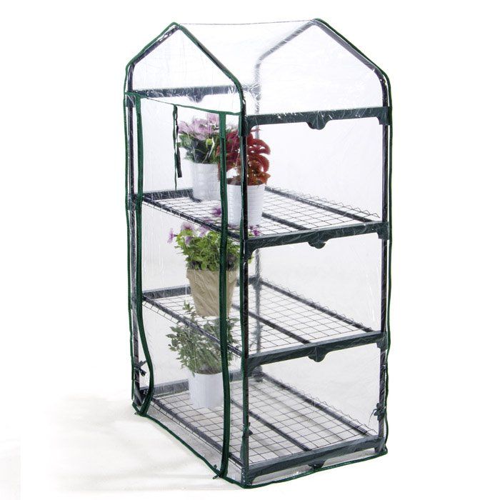 Serra per piante a tre ripiani