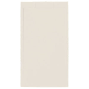 Piatto doccia in pietra SOLIDSTONE alto 2,8 cm con bordo - Beige - Misura: 100x100 x 2,8h 