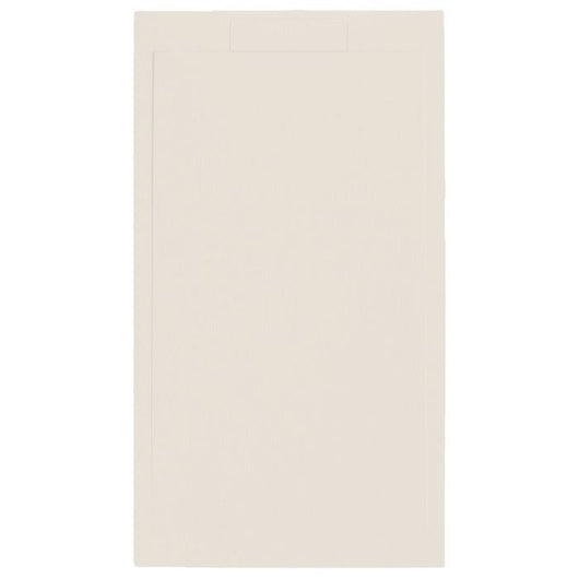 Piatto doccia in pietra SOLIDSTONE alto 2,8 cm con bordo - Beige - Misura: 90x100 x 2,8h
