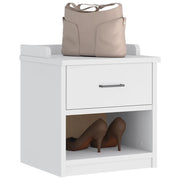 vidaXL Panca da Corridoio SANDNES Bianca 45x40x50 cm in Legno di Pino
