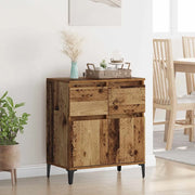 Credenza con Cassetto-Buffet-Armadio da cucina Legno vecchio 60 x 35 x 70 cm 513842