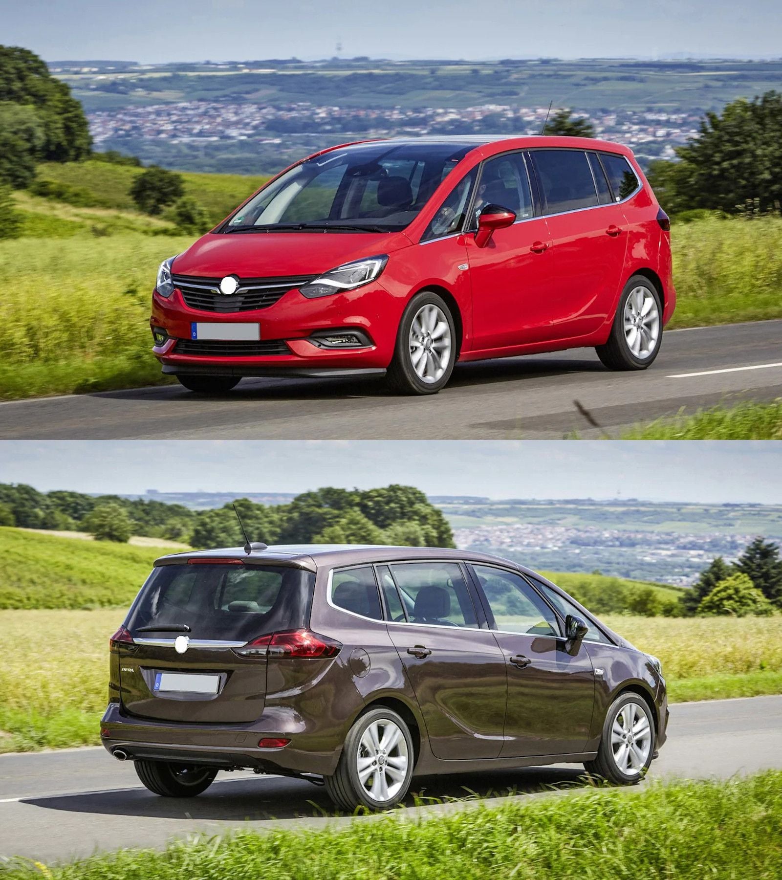 149B-425093 - Tappeto gomma baule - Opel Zafira C Tourer dal 2012-, Terza fila di sedili abbassata