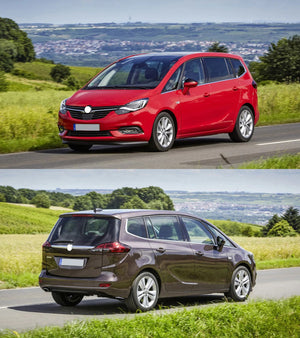 149B-425093 - Tappeto gomma baule - Opel Zafira C Tourer dal 2012-, Terza fila di sedili abbassata