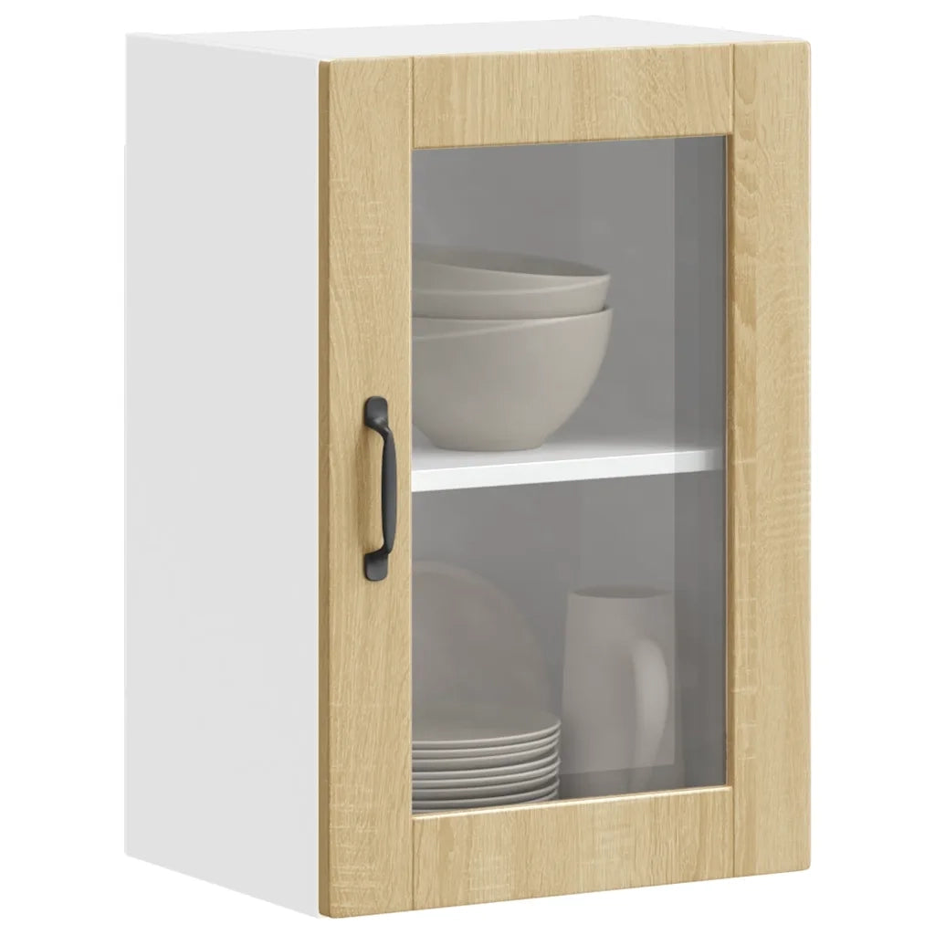 Pensile da Cucina con Porta in Vetro Porto Rovere Sonoma 854010