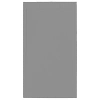 Piatto doccia in pietra SOLIDSTONE alto 2,8 cm con bordo - Grigio - Misura: 80x180 x 2,8h 