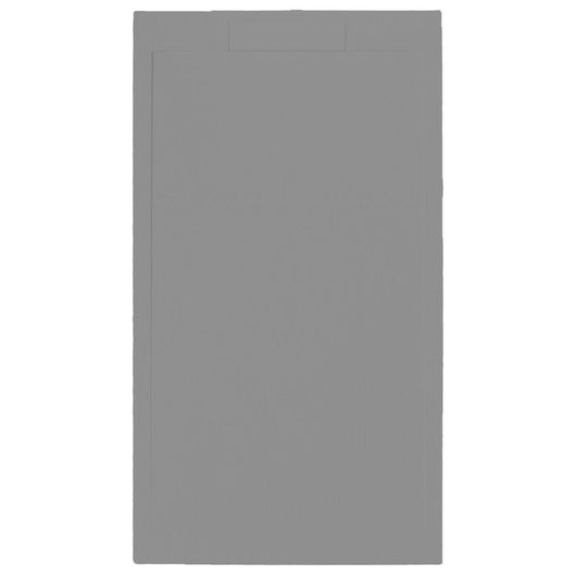 Piatto doccia in pietra SOLIDSTONE alto 2,8 cm con bordo - Grigio - Misura: 80x180 x 2,8h 