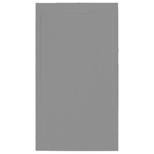 Piatto doccia in pietra SOLIDSTONE alto 2,8 cm con bordo - Grigio - Misura: 80x200 x 2,8h 