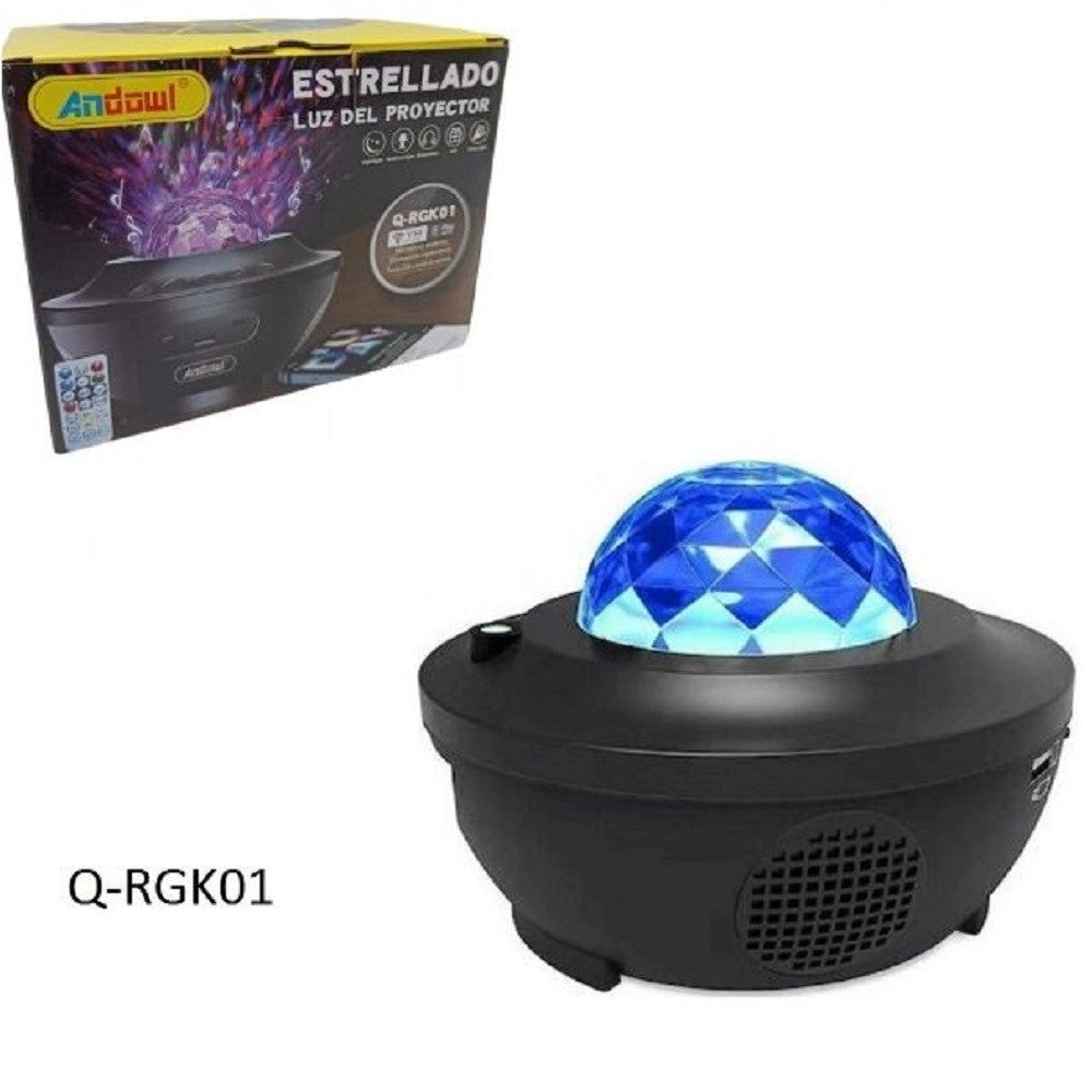 Trade Shop - Proiettore Per Altoparlanti Wireless Ricaricabile Portatile Q-rgk01 Starry Galaxy -