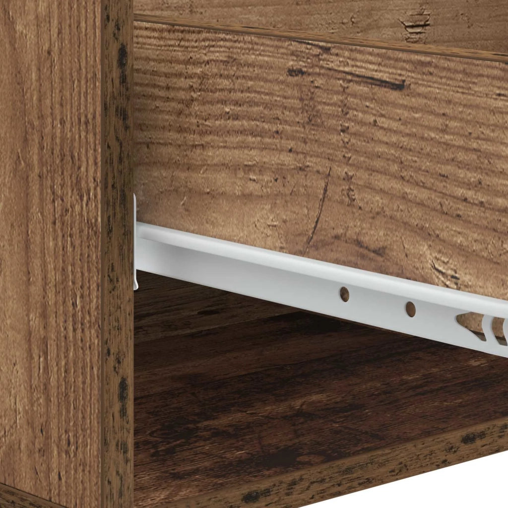 Tavolino da salotto con cassetto Legno antico 49 x 50 x 42 cm