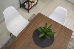 Sedia Valora OSAKA bianca gambe nere design ergonomico x4