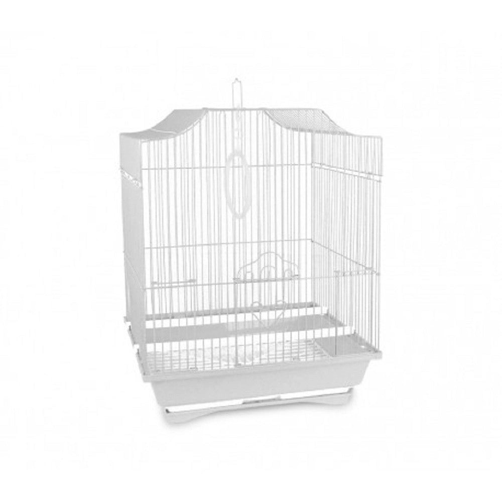 Trade Shop - Gabbia Uccelli Di Piccole Dimensioni Fly 43.5 X 28.5 X 22 Cm Due Mangiatoie -