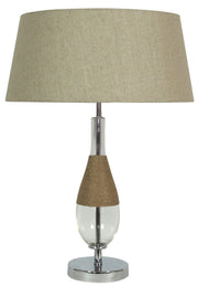 Lampada da tavolo Candellux ECO 41-21489 cromo/grigio
