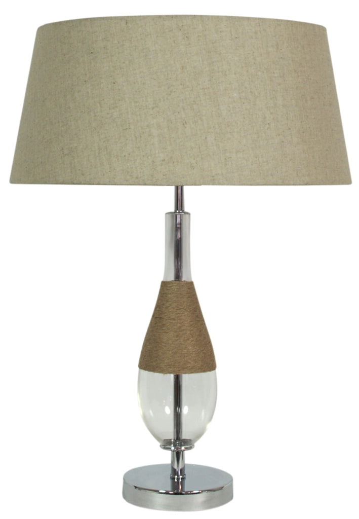 Lampada da tavolo Candellux ECO 41-21489 cromo/grigio