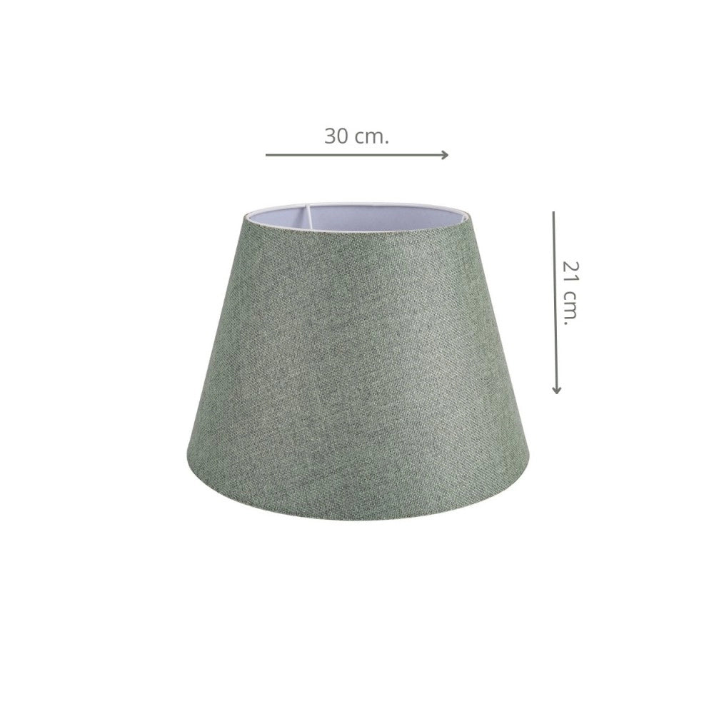 Paralume tessuto verde cono Tripod MDL2638