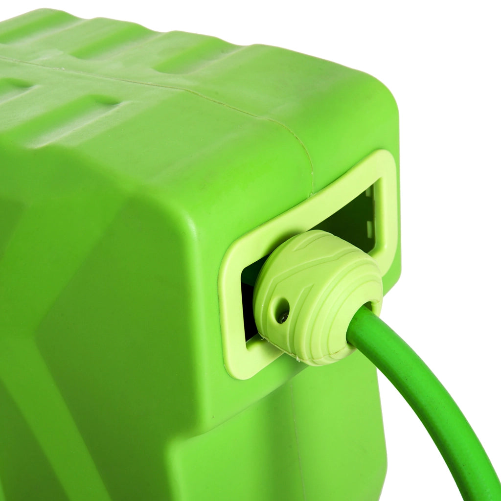 Porta tubo da parete con avvolgitubo automatico ¨C zephmum ¨C Verde, 20+2 m, 180¡ã