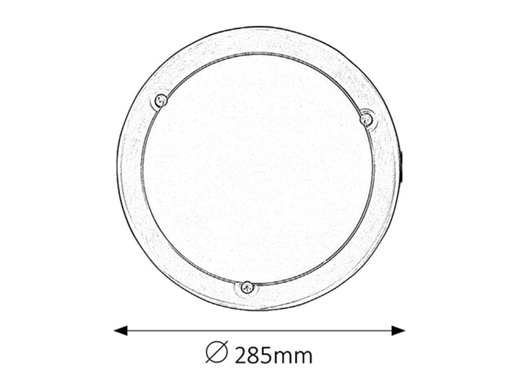 Plafoniera Rabalux Ufo 28,5 cm E27 vetro cromo satinato