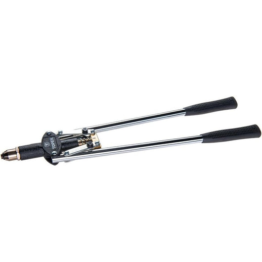 Topex 43e780 rivettatrice a brac accio lungo per rivetti in al ds