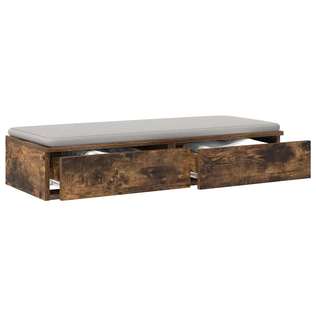 Cassetti per letto con cassetto Rovere fumé 75 x 36,5 x 16,5 cm 866967