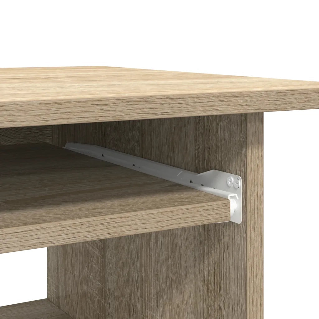 Scrivania-Scrivanie per ufficio e studio-Scrittoio Rovere Sonoma 80x45x74 cm in Legno Multistrato