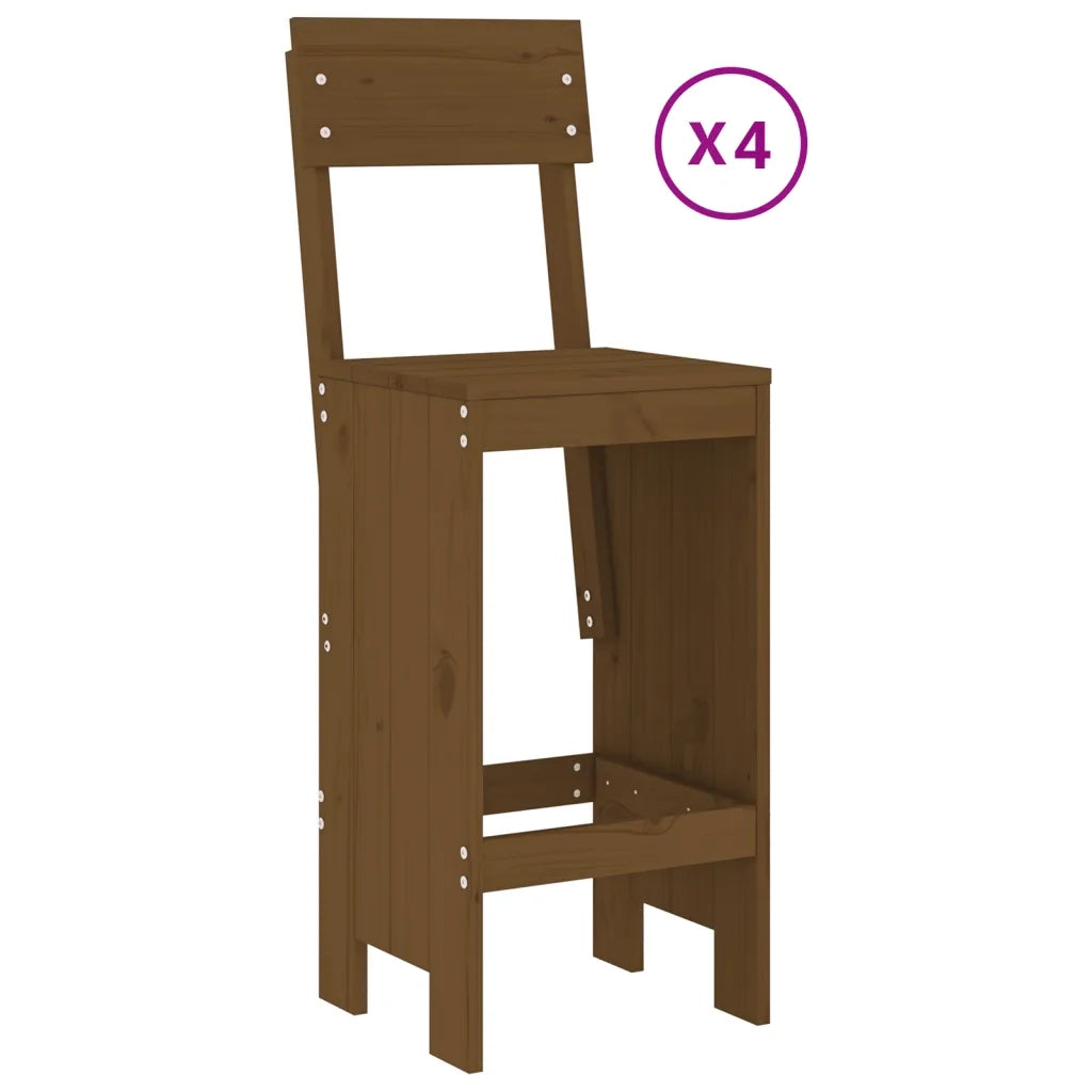 Set Bar da Giardino 5 pz ambra in Legno Massello di Pino 3157808