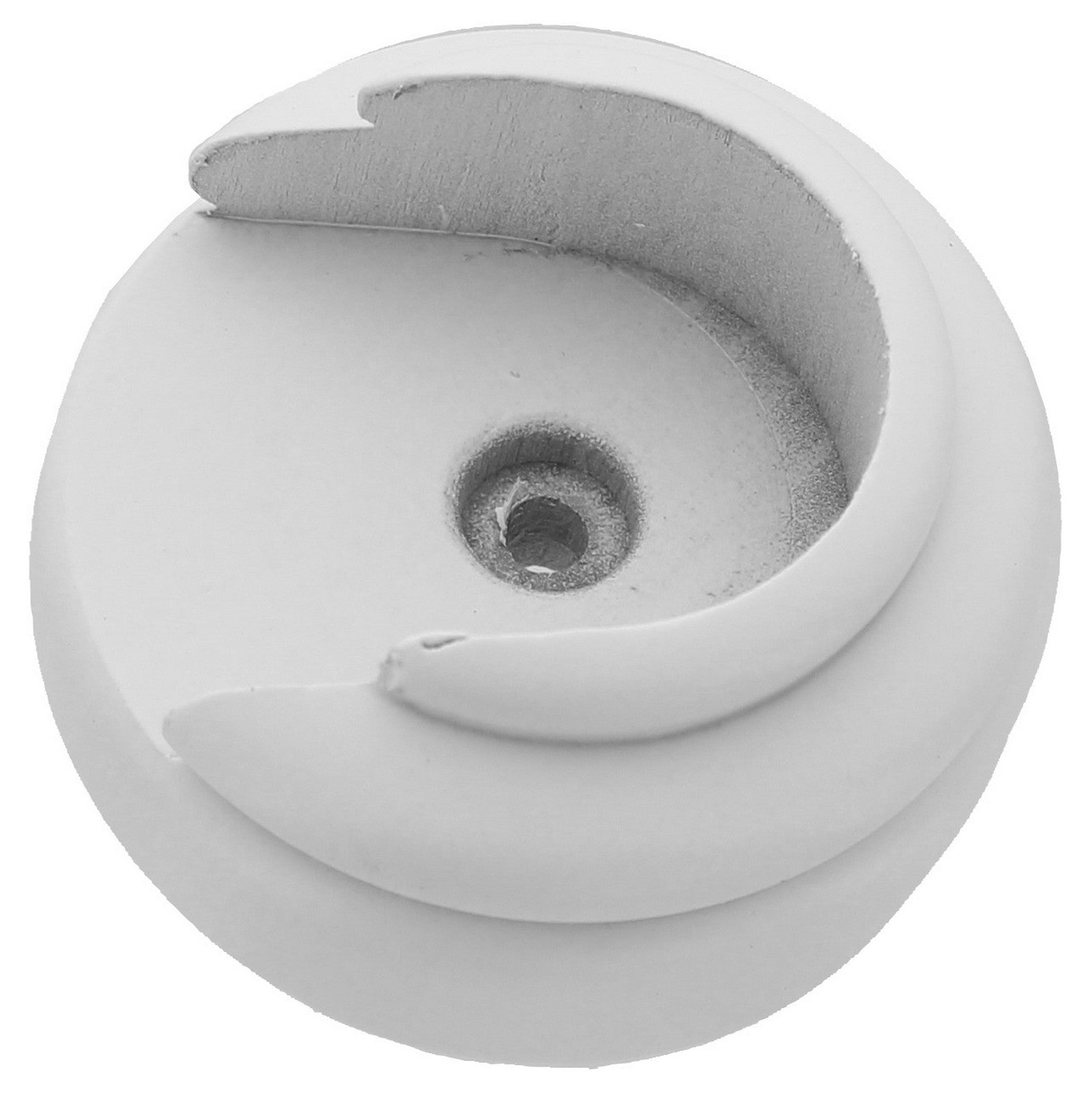 rosetta bastone tenda a parete d 35 mm legno bianco cod:ferx.18244