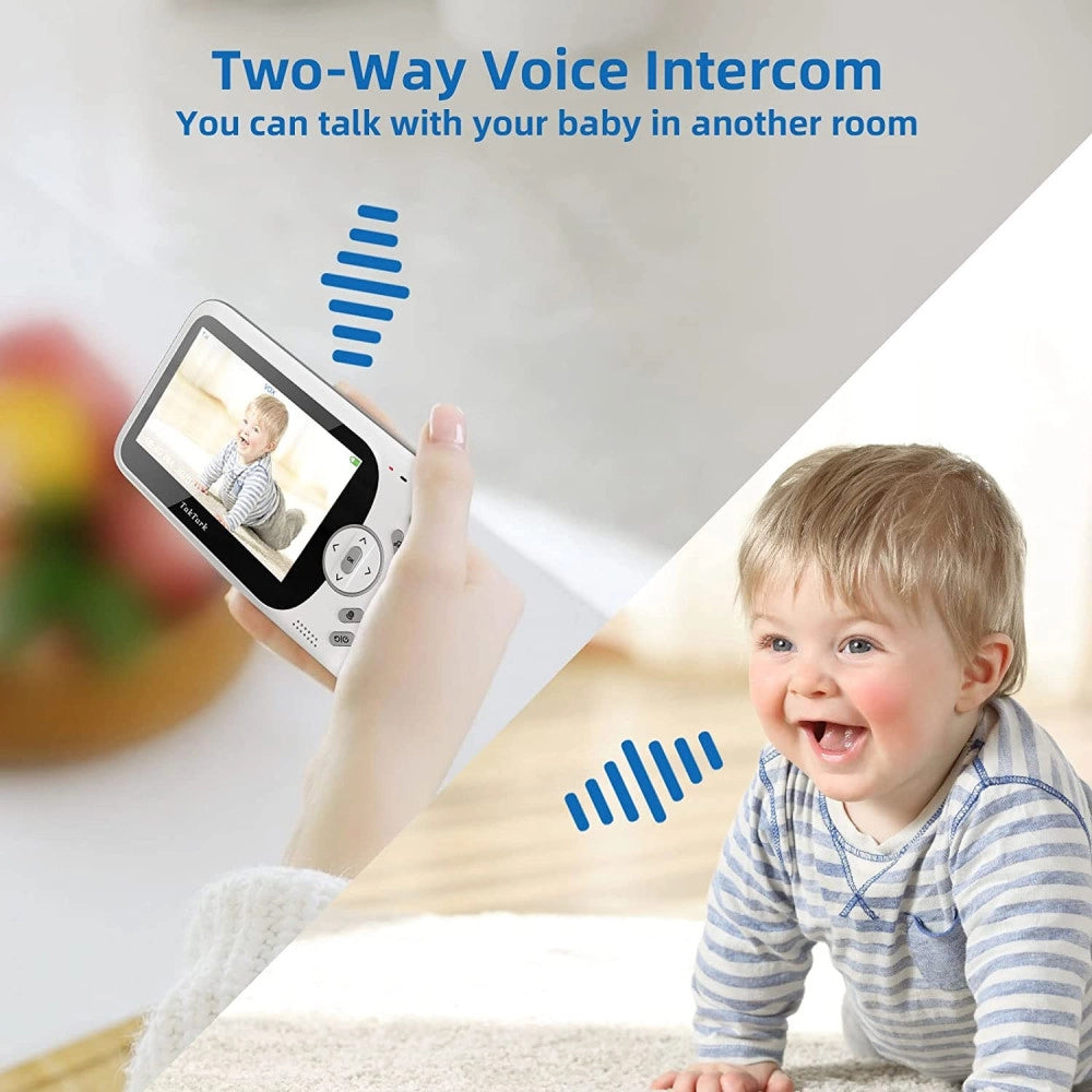 Trade Shop - Baby Monitor Video Digitale Wireless Q-sx905 Monitor Lcd Da 4.3" Bidirezionale -