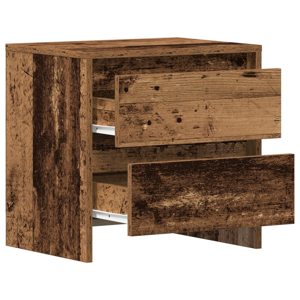 Mobiletto da notte Legno Invecchiato 45x34x44.5 cm Legno ingegnerizzato