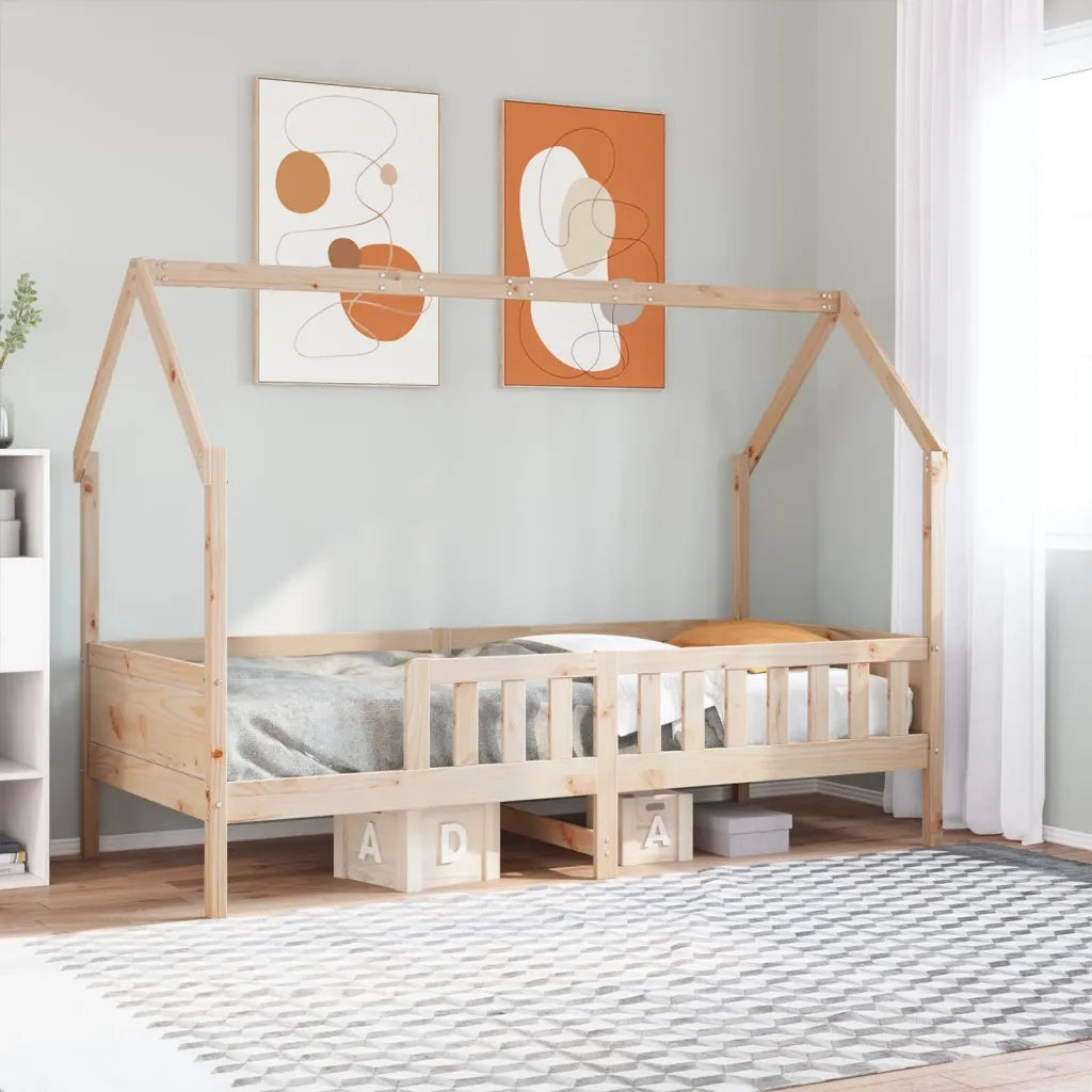 Giroletto per Bambini | Letto Infantile | Lettino 90x190 cm in Legno Massello di Pino