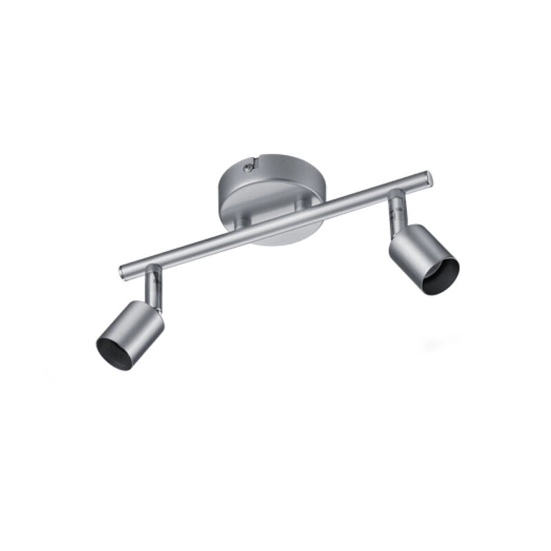 BARRA 2 FARETTI PARIS GU10 ALLUMINIO- 1,0 pz