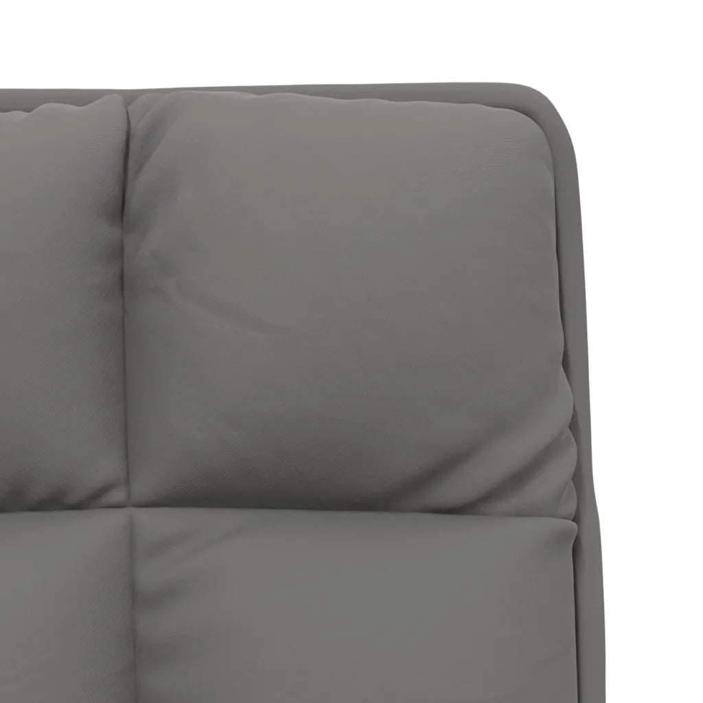 Poltrona con Struttura in Metallo Grigio Chiaro in Velluto 336532