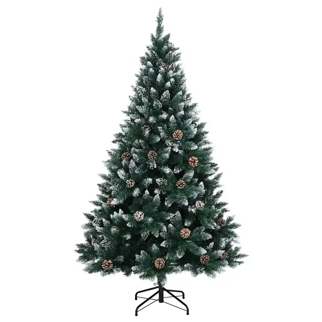 Albero di Natale | Decorazioni natalizie Artificiale Incernierato con 300 LED 180 cm