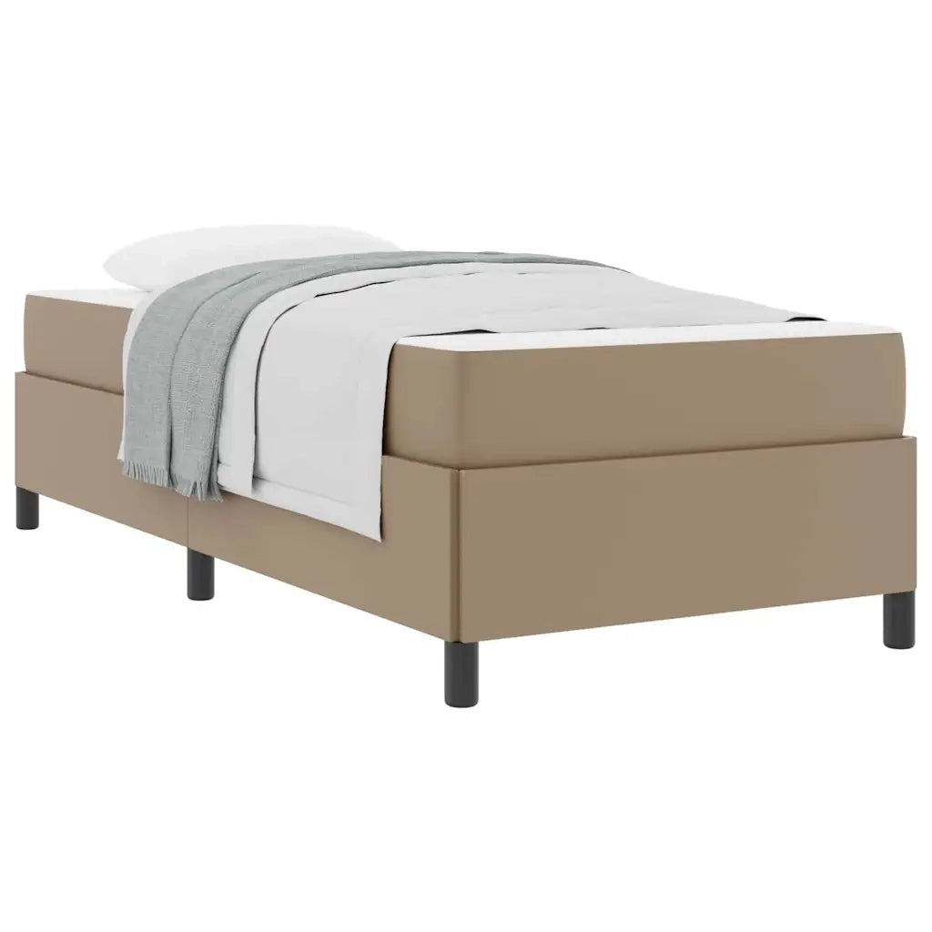 vidaXL Struttura letto con materasso Cappuccino 100 x 200 cm