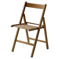 Sedia richiudibile pieghevole  in legno di faggio color noce marrone giardino