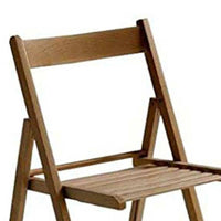 Sedia richiudibile pieghevole  in legno di faggio color noce marrone giardino