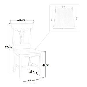 Sedia in legno MIA  laccato bianco con seduta in massello x 2