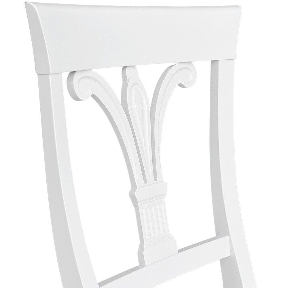 Sedia in legno MIA  laccato bianco con seduta in massello x 2