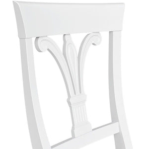 Sedia in legno MIA  laccato bianco con seduta in massello x 2