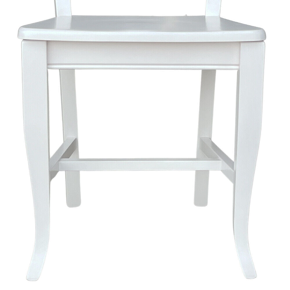 Sedia in legno MIA  laccato bianco con seduta in massello x 2