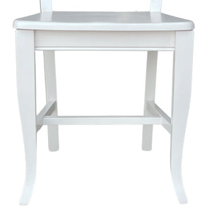 Sedia in legno MIA  laccato bianco con seduta in massello x 2