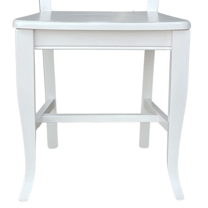 Sedia in legno MIA  laccato bianco con seduta in massello x 2