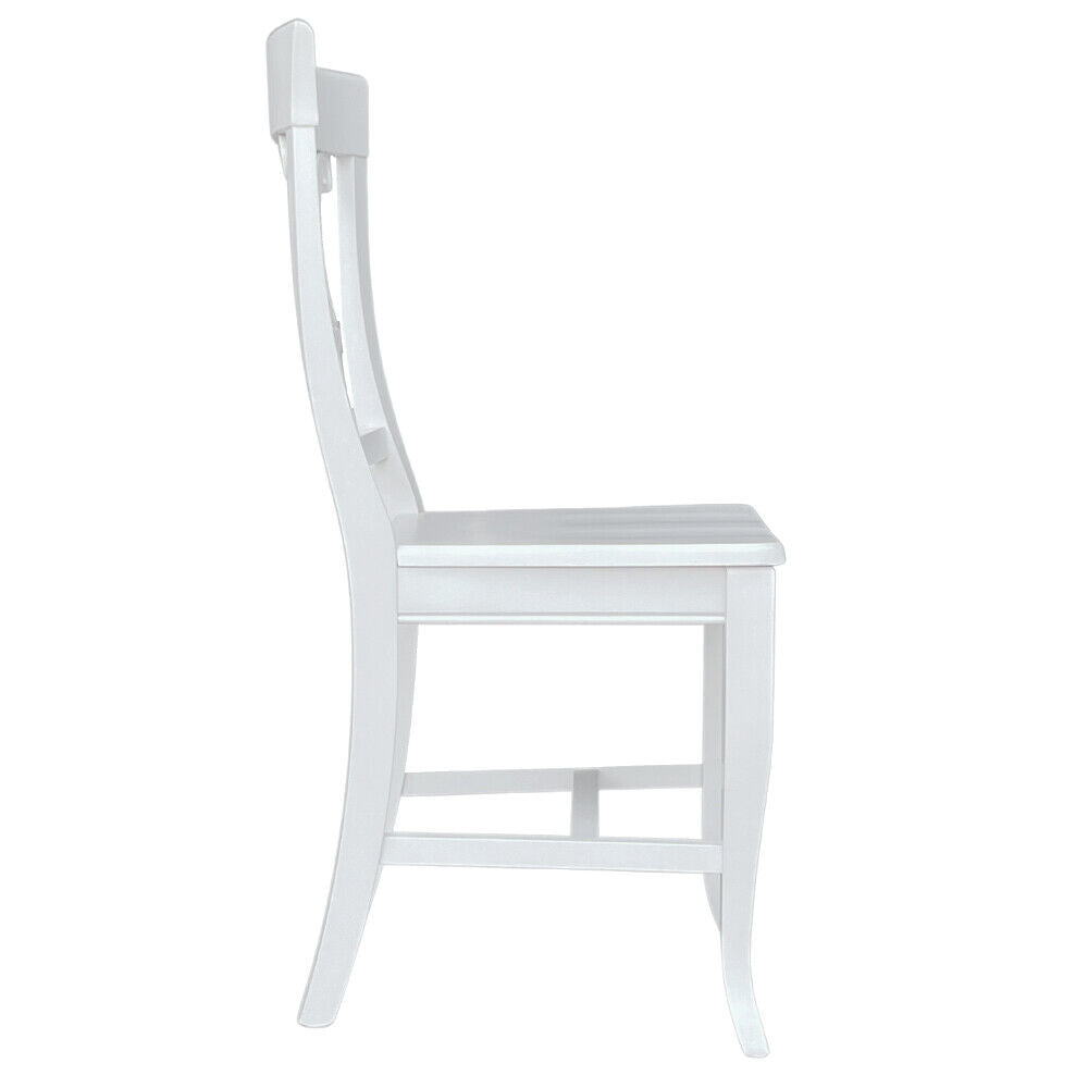 Sedia in legno MIA  laccato bianco con seduta in massello x 2