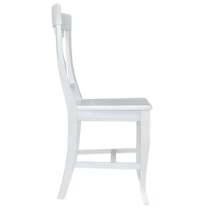 Sedia in legno MIA  laccato bianco con seduta in massello x 2