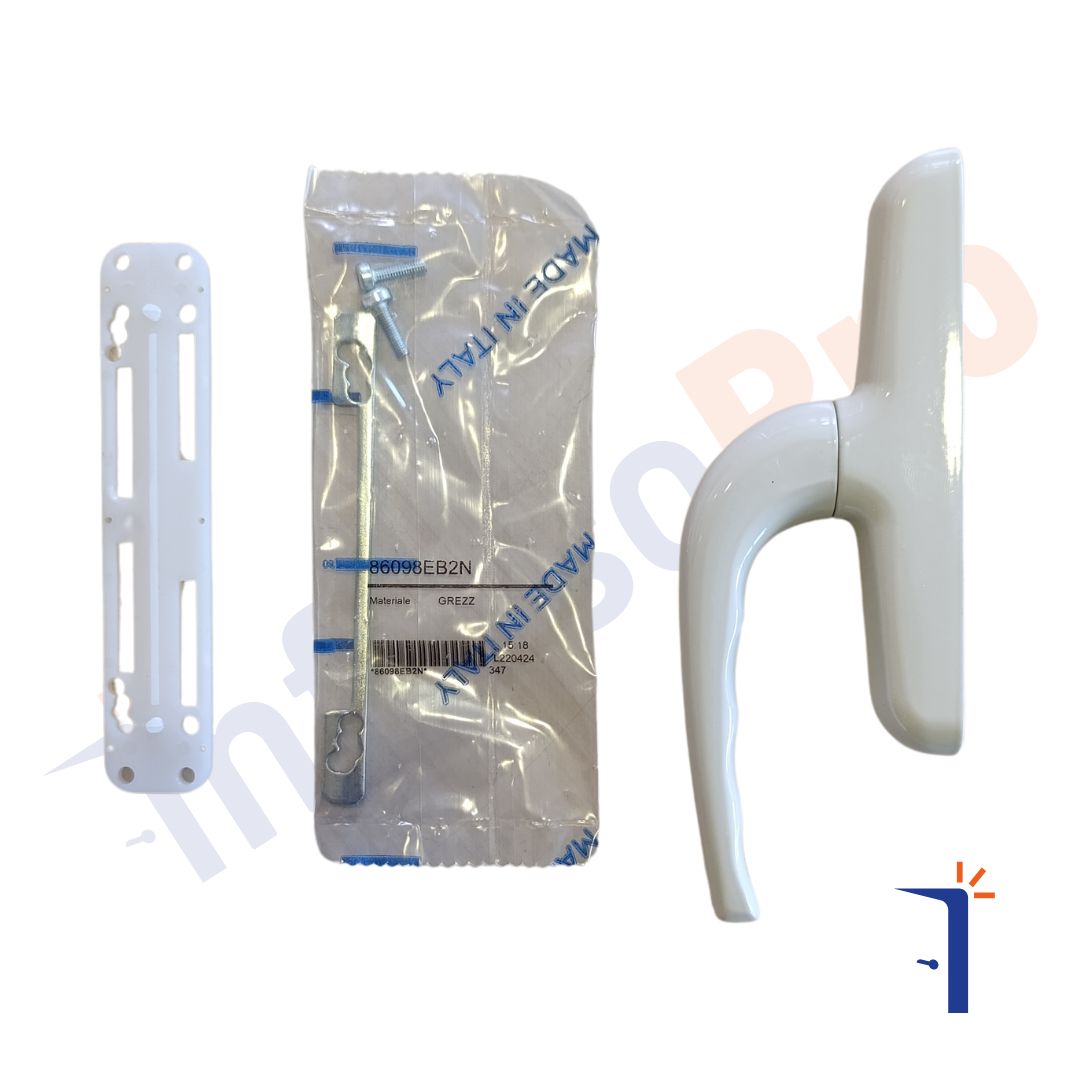 Maniglia cremonese Master Italy modello comfort A6004 per infissi a battente. Vari colori. Colore: Avorio RAL1013