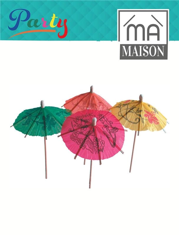 MA MAISON STECCHINI OMBRELLI IN LEGNO COLORATI PER COCTAIL/APERITIVO