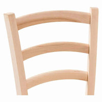 Sedia modello Venezia con seduta in legno grezza da verniciare
