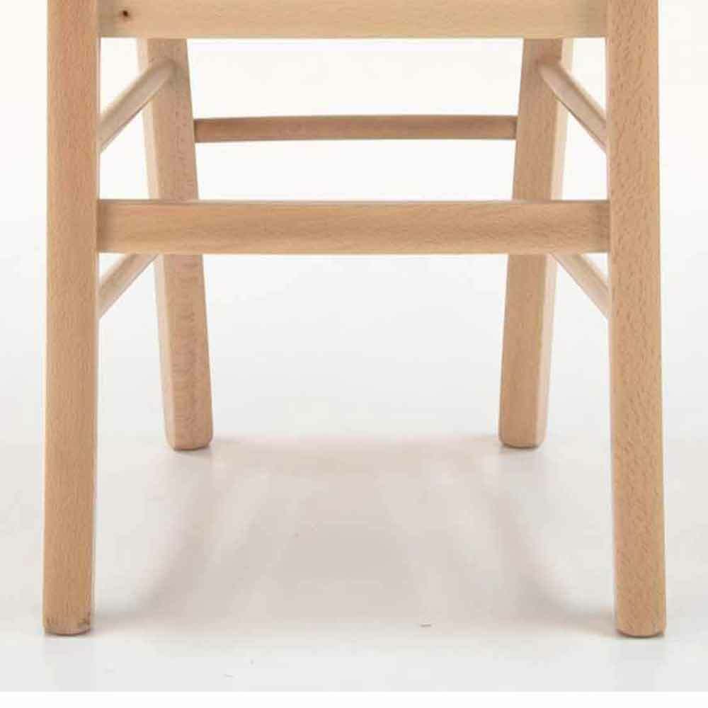 Sedia modello Venezia con seduta in legno grezza da verniciare