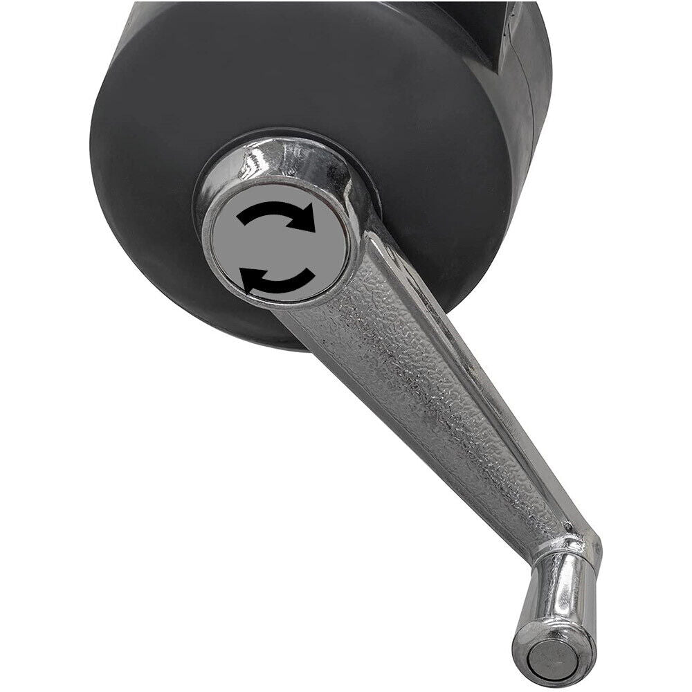 Ombrellone da giardino 3 m a 8 stecche bianco avorio con manovella