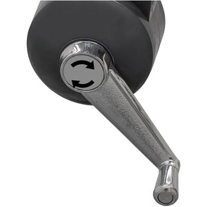 Ombrellone da giardino 3 m a 8 stecche bianco avorio con manovella